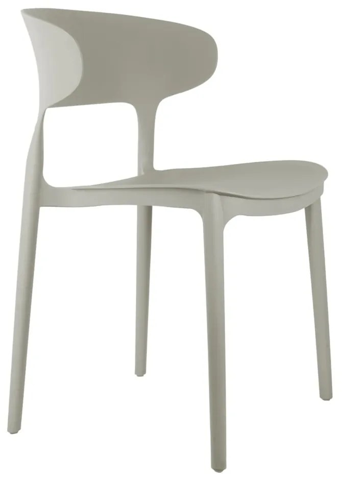 Szürke műanyag étkezőszék Fain – Leitmotiv