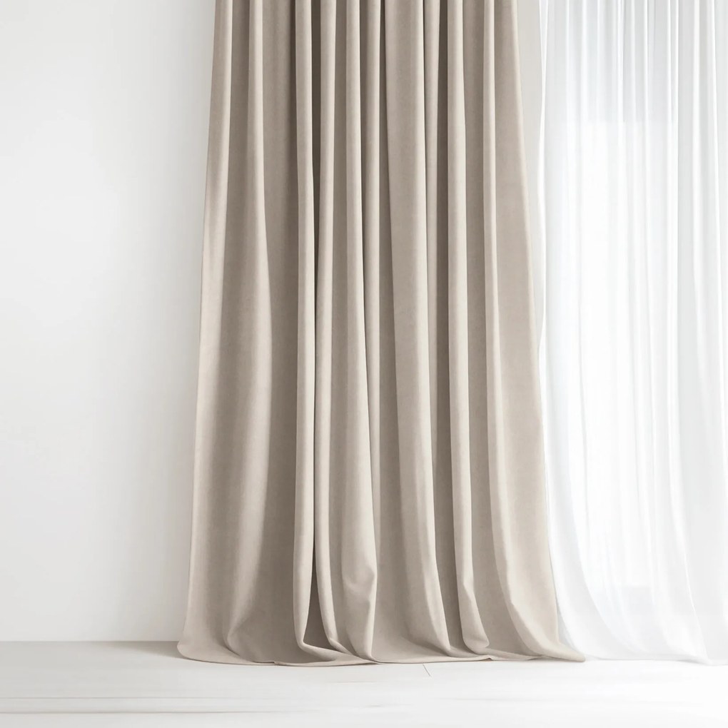 Goldea marbella díszfüggöny - latte 240x135 cm