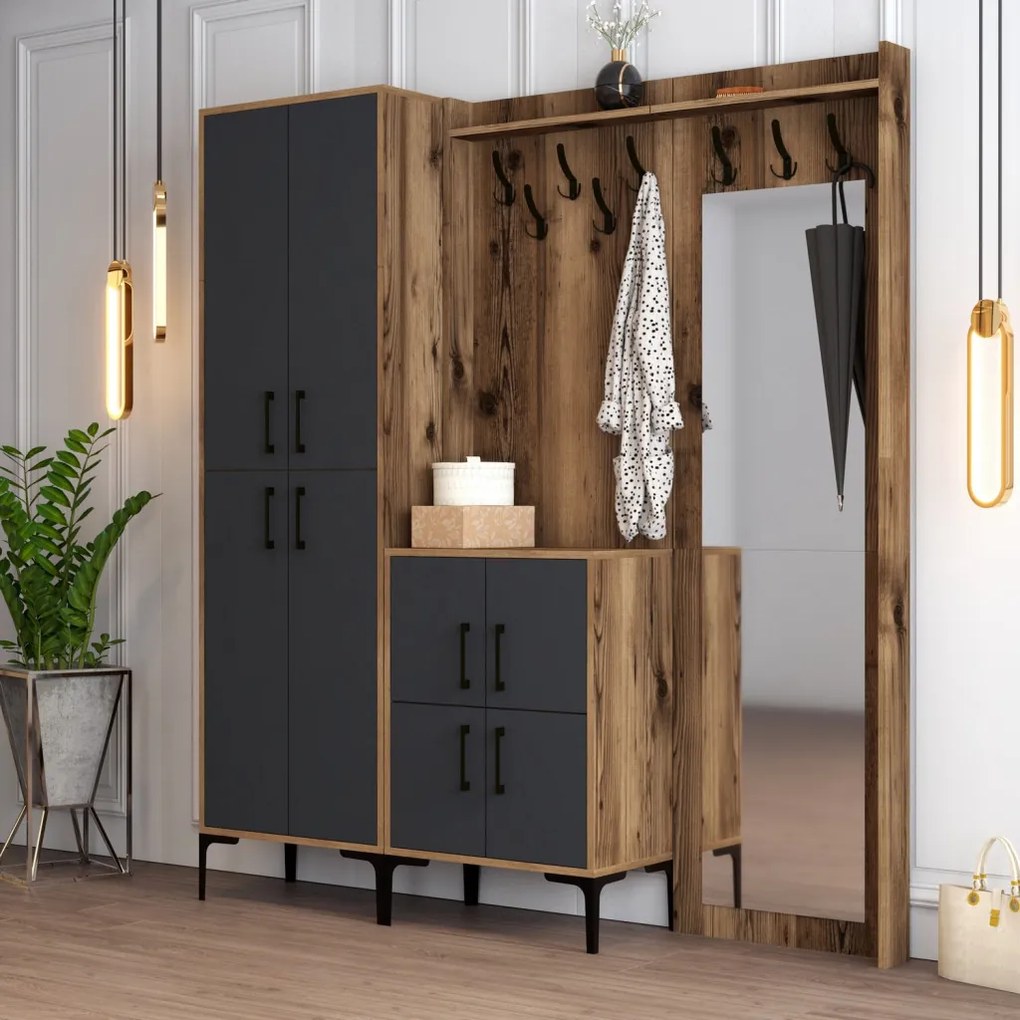 Berlin ABC - Walnut, Anthracite