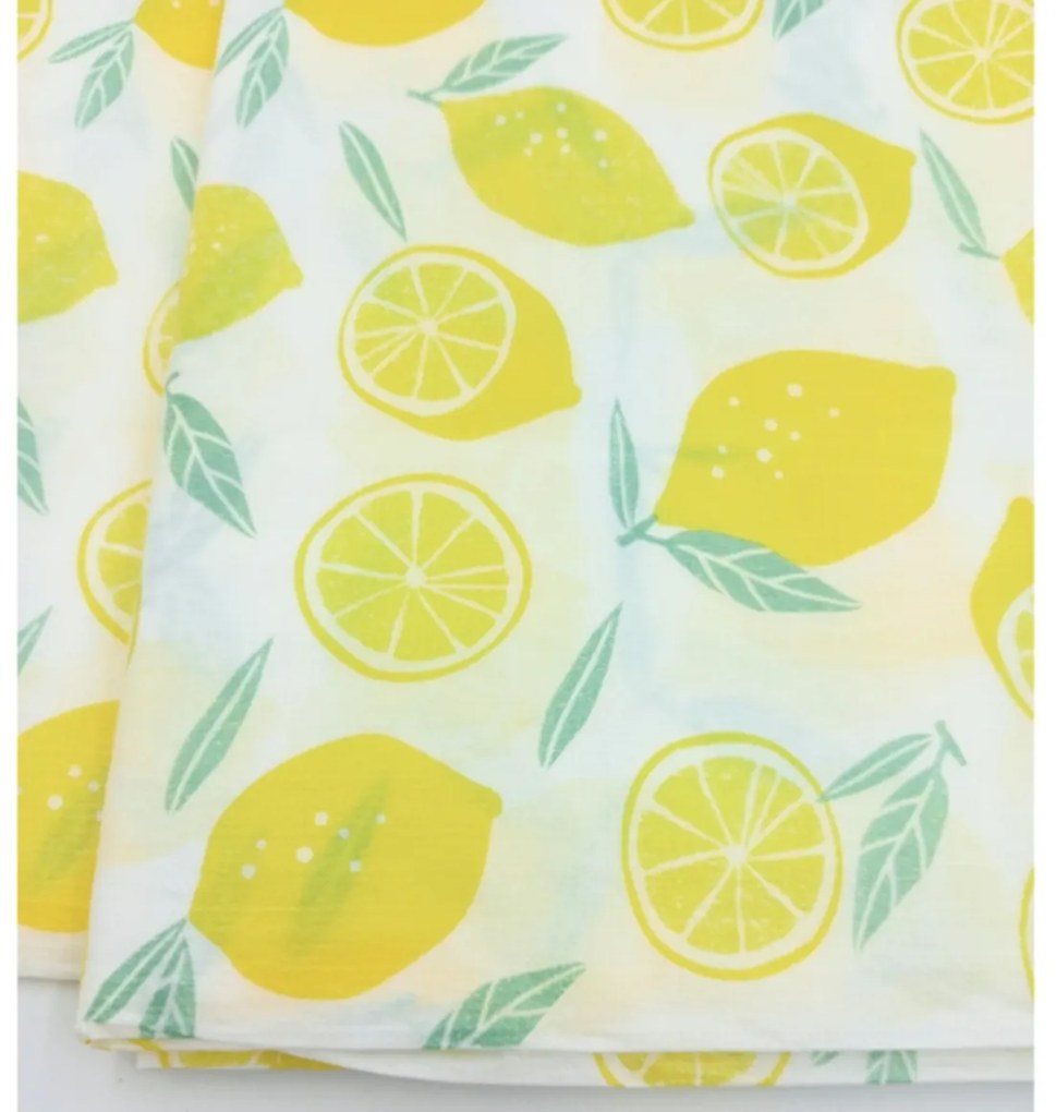 PVC asztalterítő LEMON 130x180 cm, sárga