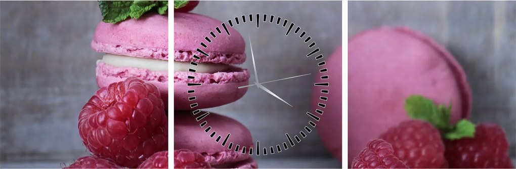 A macaroons képe (órával) (90x30 cm)