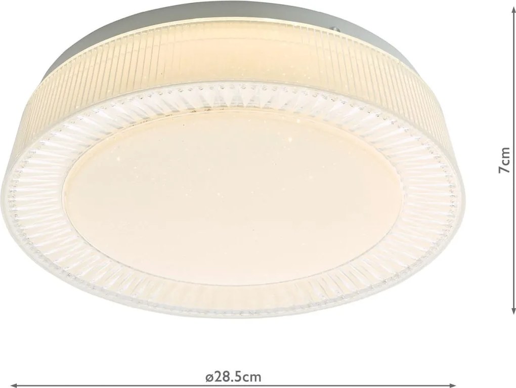 Dar Lighting modern mennyezeti lámpa udell fehér darude522