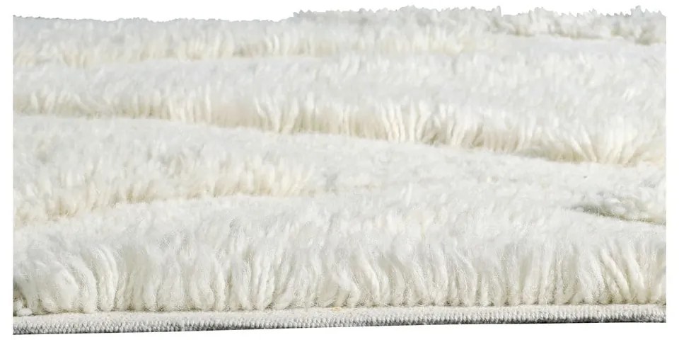 Fehér mosható kézi szövésű gyapjú futószőnyeg 70x200 cm Enkang Ivory – Lorena Canals