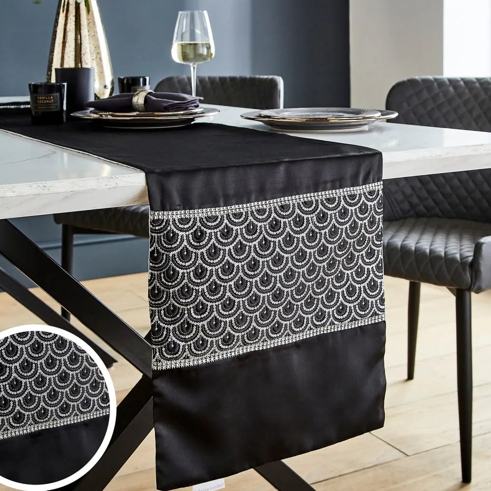 Mikroszatén asztali futó 32x220 cm Deco Sequin – Catherine Lansfield