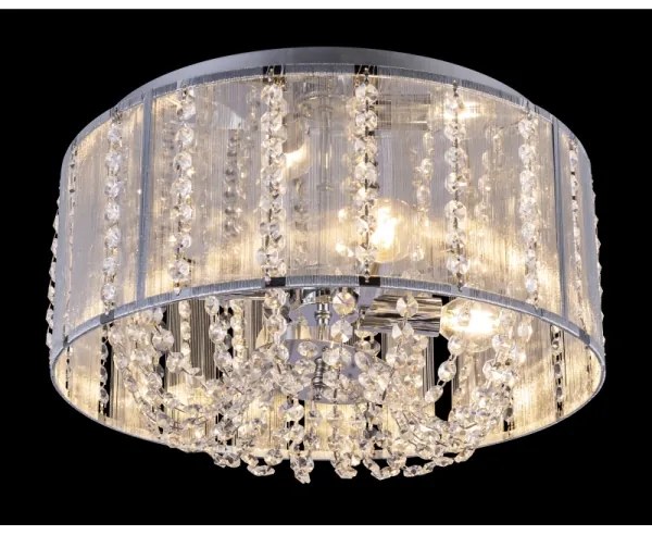 Globo 15091D - Kristály mennyezeti lámpa WALLA 4xE14/40W/230V