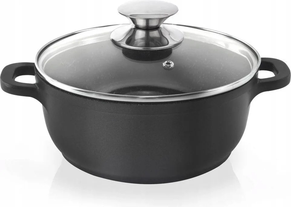 Gránit fazék üvegfedővel Grande 24 cm 4 L