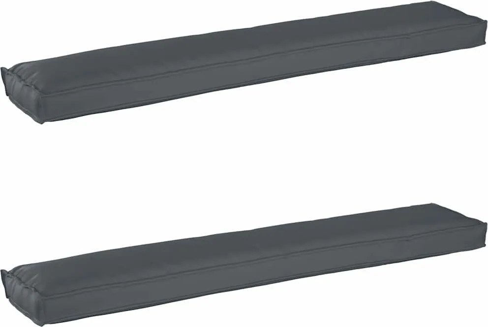vidaXL Raklap párna készlet 2 pcs Antracit 200 x 40 x 8 cm