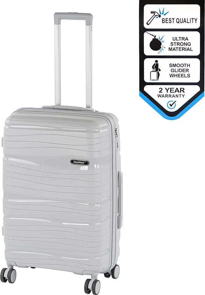 TraveLux Voyager közepes bőrönd keményfedeles 68x45x25 cm szürke