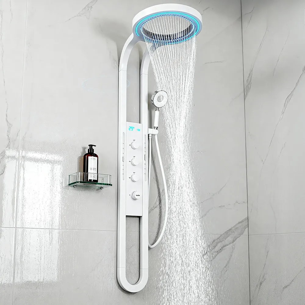 Aquajet hidromasszázs zuhanypanel fehér