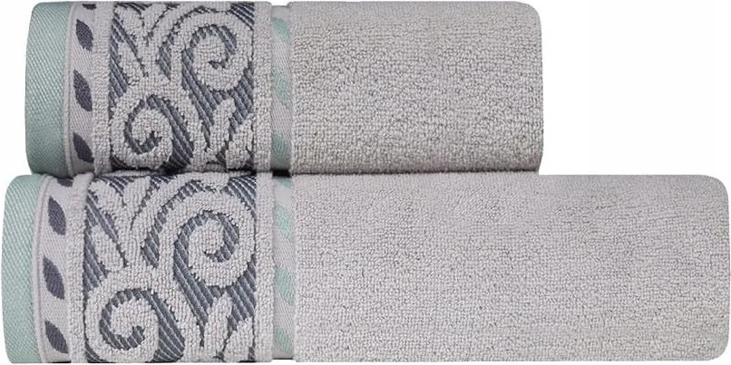 Victoria fürdőlepedő elegáns 70x140 világos szürke