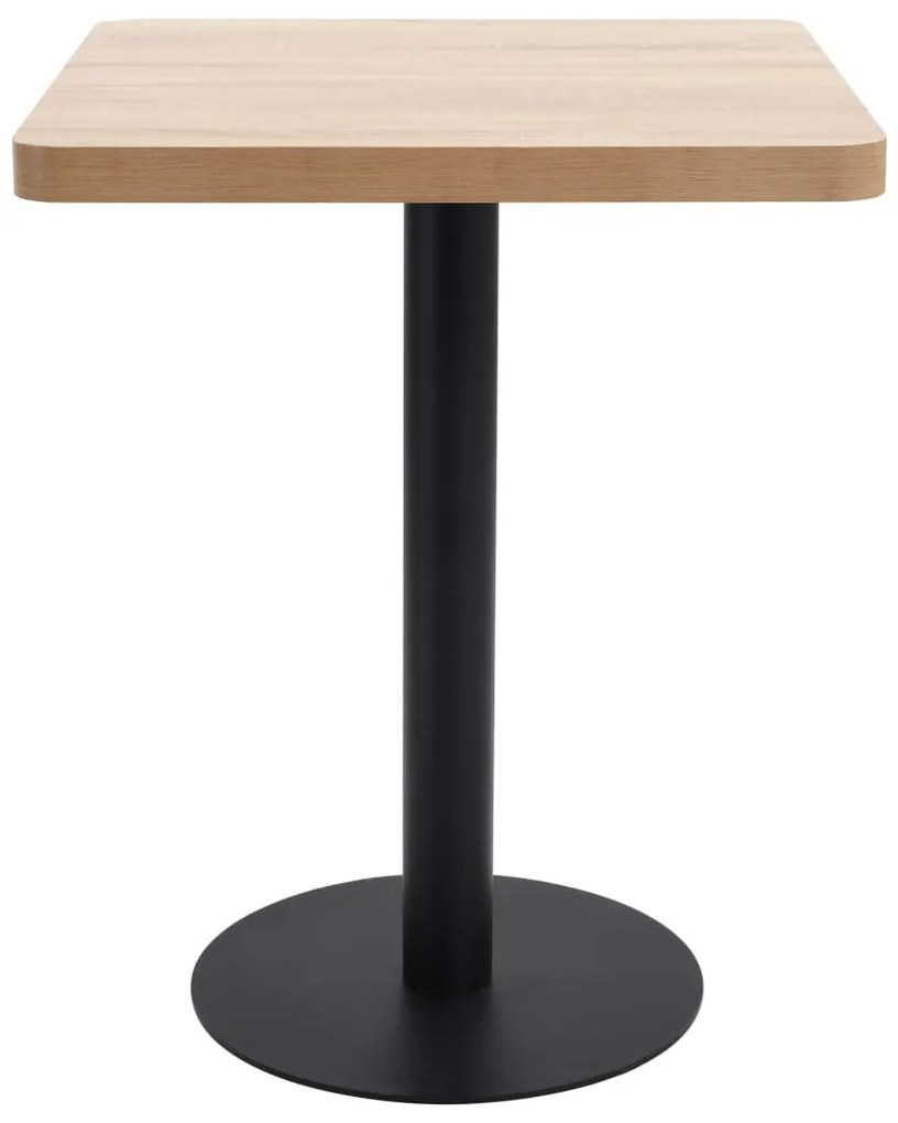 Világosbarna MDF bisztróasztal 60 x 60 cm