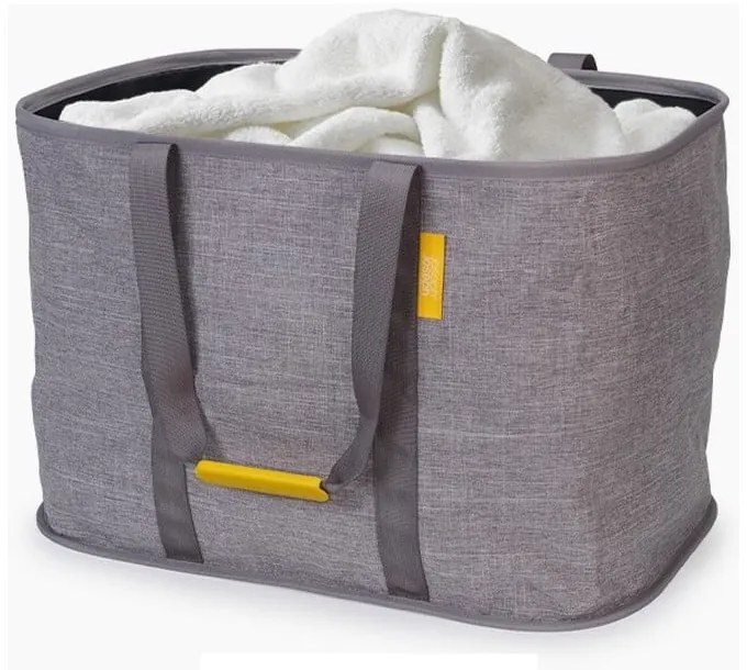 Szürke textil összehajtható szennyeskosár 55 l Hold-All Max – Joseph Joseph