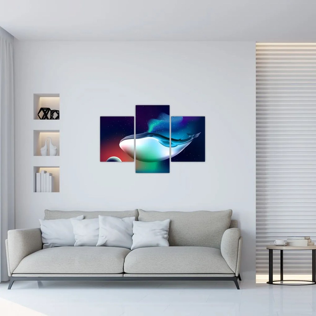 Kép - Egy bálna az űrben (90x60 cm)