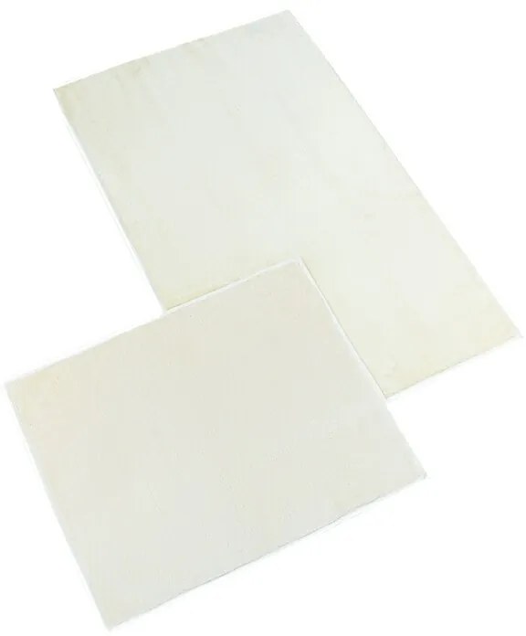 Bellatex Fürdőszoba szőnyeg szett kivágás nélkül BANYGOLD krém, 60 x 100, 60 x 50 cm