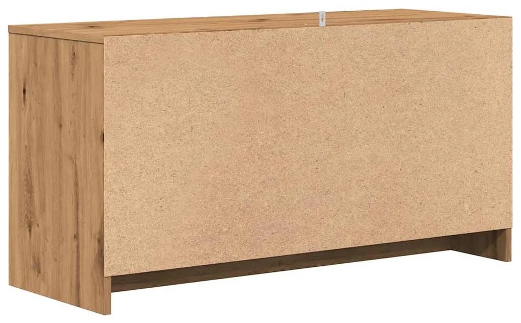 kézműves tölgy színű szerelt fa TV-szekrény 102x37,5x52,5 cm