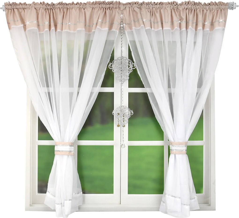 Függöny Panel Lagos 400x160 Fátyol cirkónia