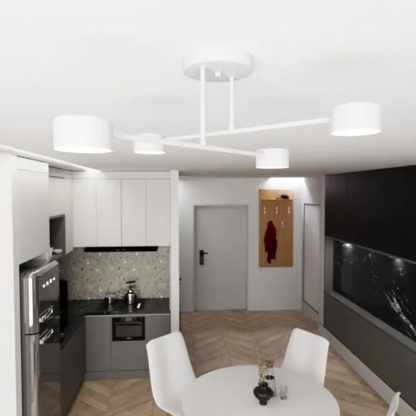 Felületre szerelhető csillár HALO 4xGX53/10W/230V fehér