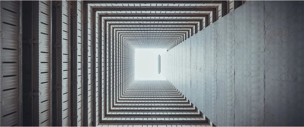Kép - Kilátás az épület belsejéből (120x50 cm)