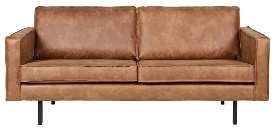 Barna bőrutánzat kanapé 190 cm Rodeo – WOOOD