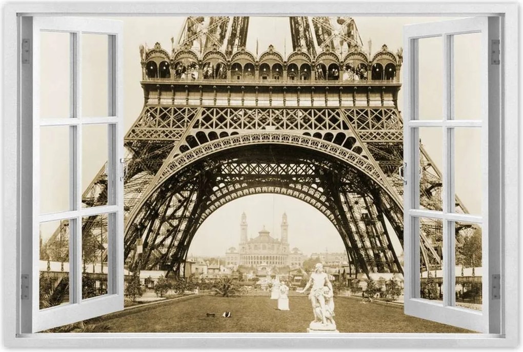 Poszterek 120x80 Régi kép az Eiffel-toronyról