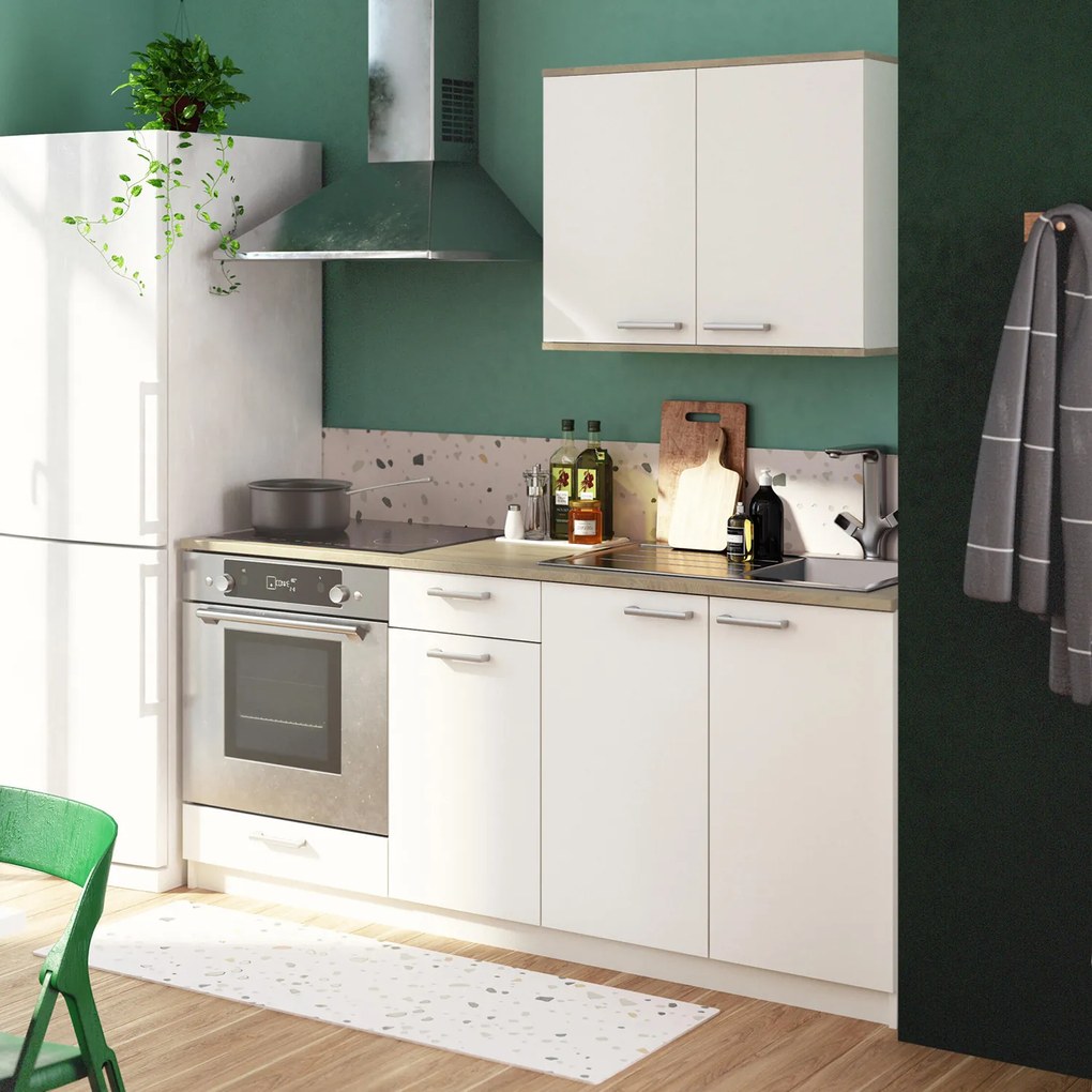 Konyhaszekrény COOKING tölgy/fehér