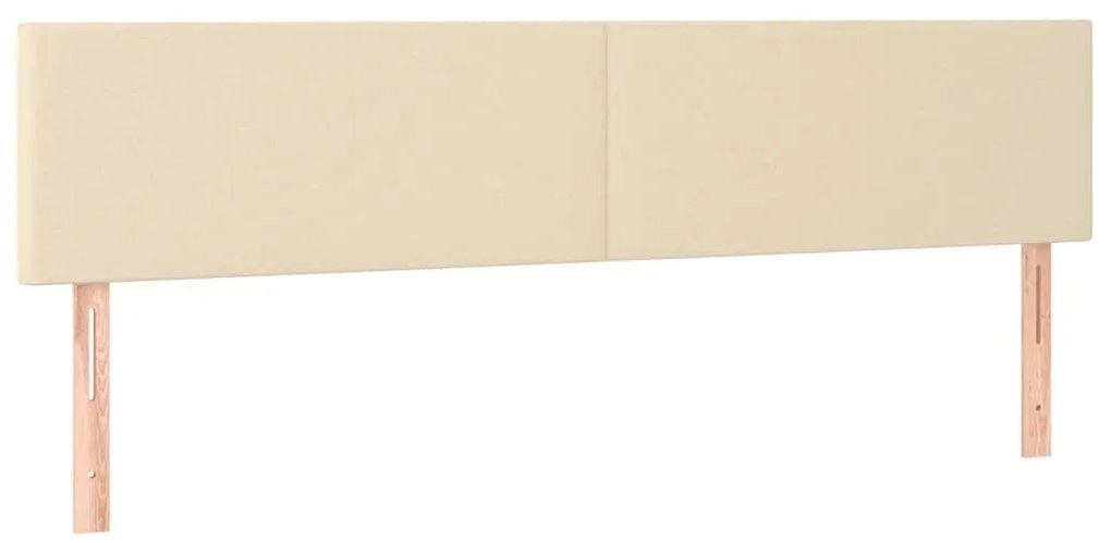 2 db krémszínű szövet fejtámla 80 x 5 x 78/88 cm