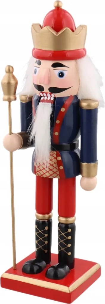 Fa Figura Diótörő Karácsonyi Dekoráció 25CM