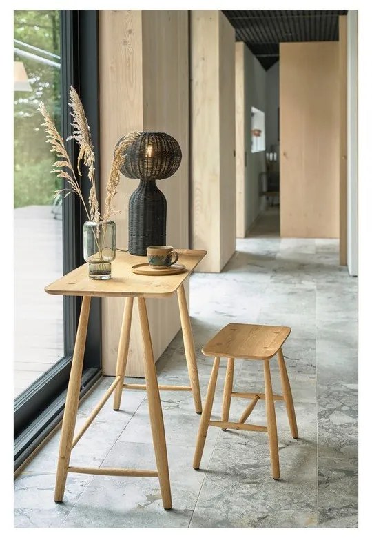 Tölgyfa étkezőasztal 44.5x100 cm Bodo – Villa Collection