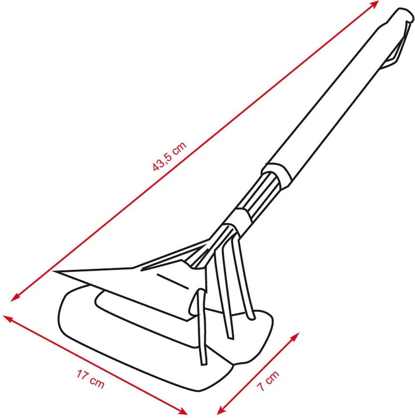 WELFON Drótkefe a BBQ grill tisztítására