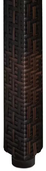 Casaria® Berlin 1+8 polyrattan kerti bútor szett - barna