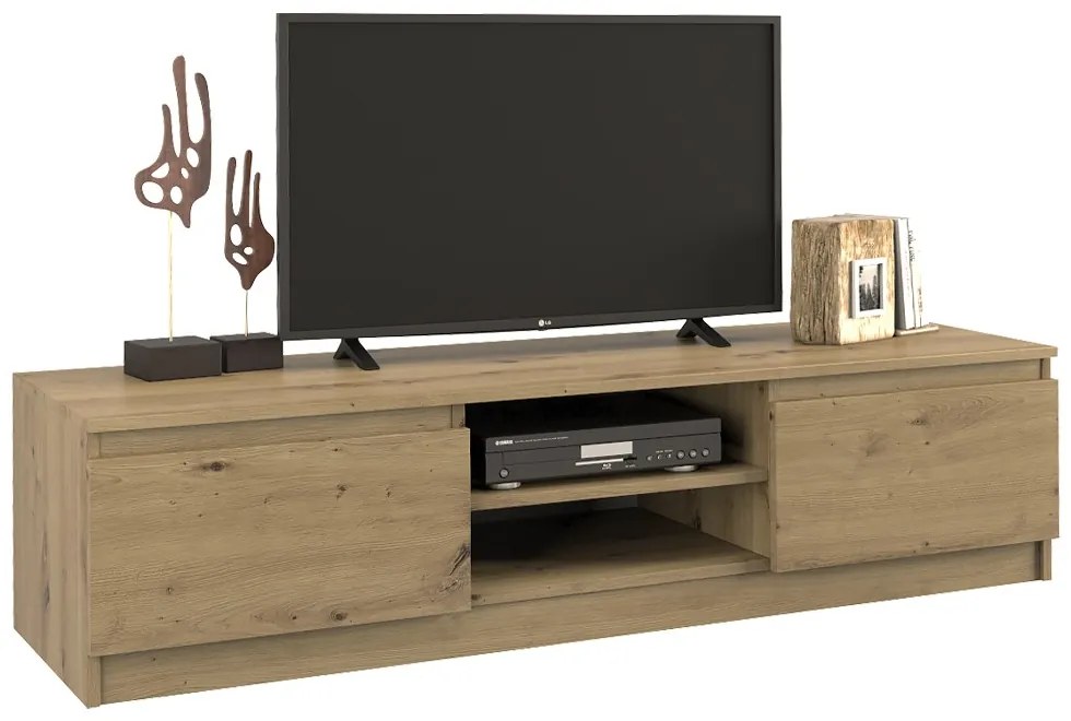 Shannan RTV140 TV állvány, 140x36x40 cm, tölgy