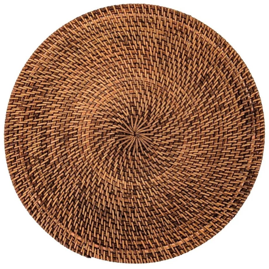 Barna rattan tányéralátét, ø 36 cm - Tiseco Home Studio