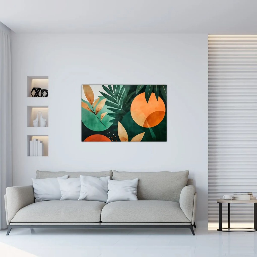 Kép - Geometrikus természeti minták (90x60 cm)