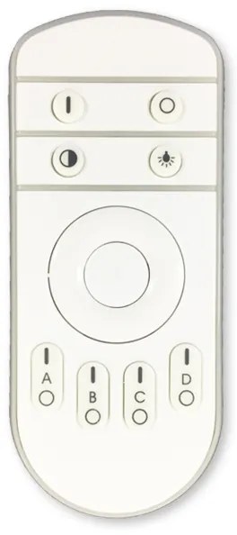 Top Light - LED Dimmelhető felületre szerelhető csillár SATURN 2xLED/25W/230V fekete + távirányító