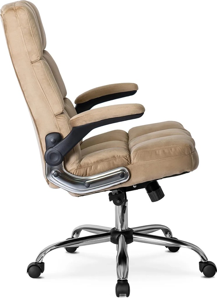 LONDON forgószék bézs bársony