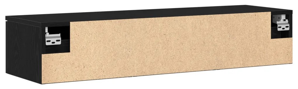 Fekete tölgy fali szekrény 102x30x20 cm Műanyagból