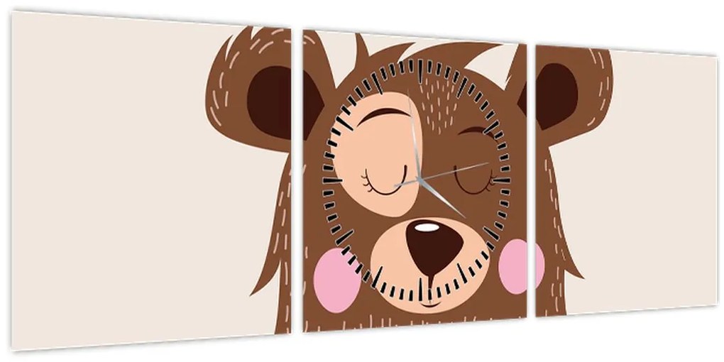 Kép - Teddy maci piros sállal (órával) (90x30 cm)