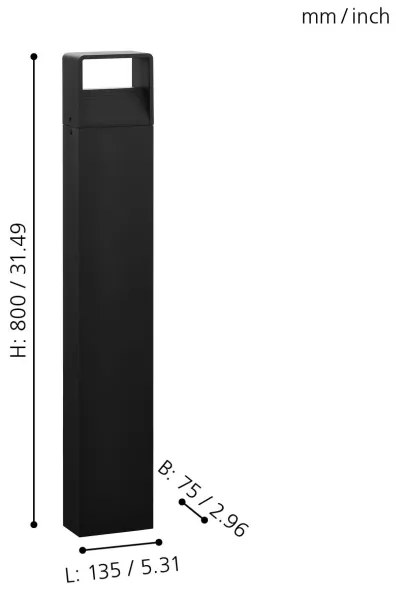 Eglo 98272 - LED Kültéri lámpa DONINNI LED/5W/230V IP44