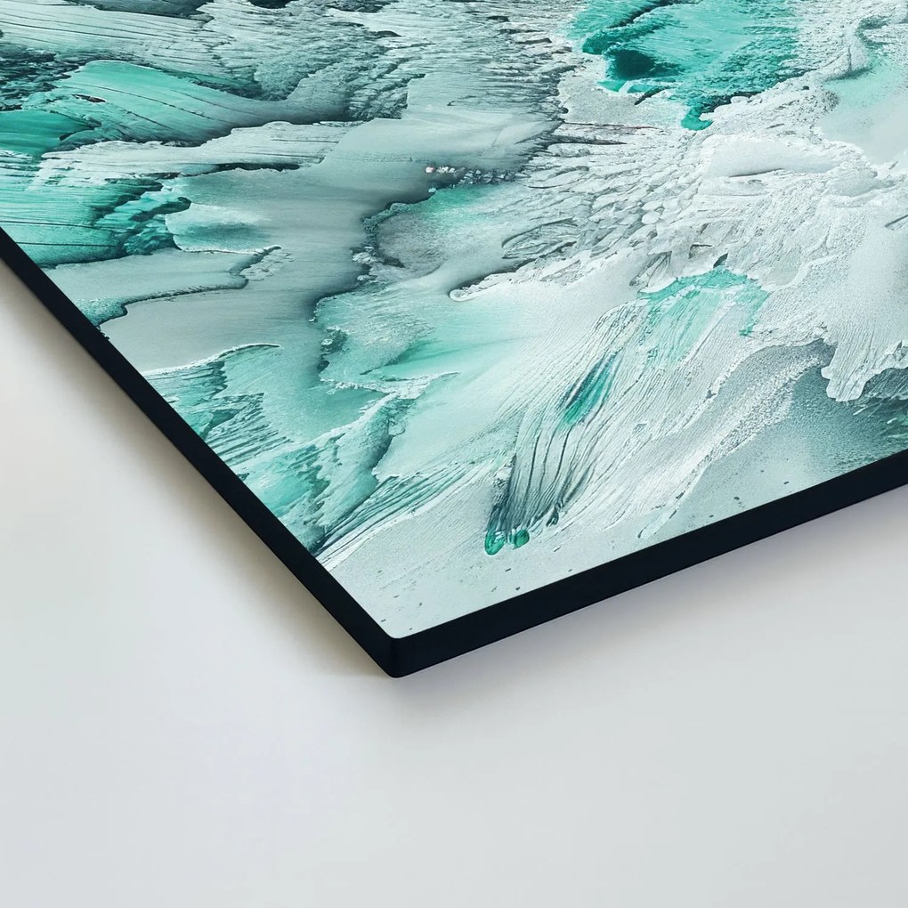 DUBLEZ | Fa absztrakt kép - Fagyos hullámok