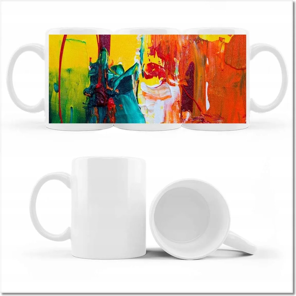 Fényképes bögre Absztrakt Oroszlán