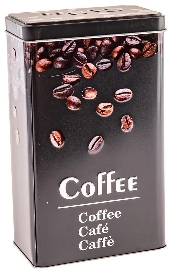 Fém kávétartó doboz Black3D – Dakls
