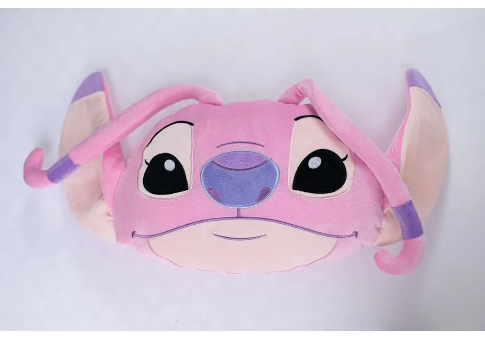 Fleece gyerek párna 41x32 cm Lilo and Stitch "Angel Pink" – Jerry Fabrics