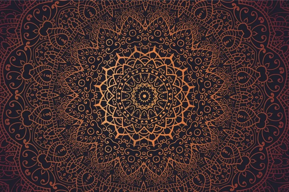 Öntapadó tapéta vintage Mandala indiai stílusban