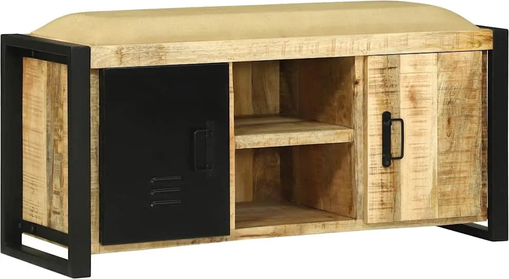 vidaXL Pad Szekrény Barna 100 x 35 x 50 cm Tömör mangófa