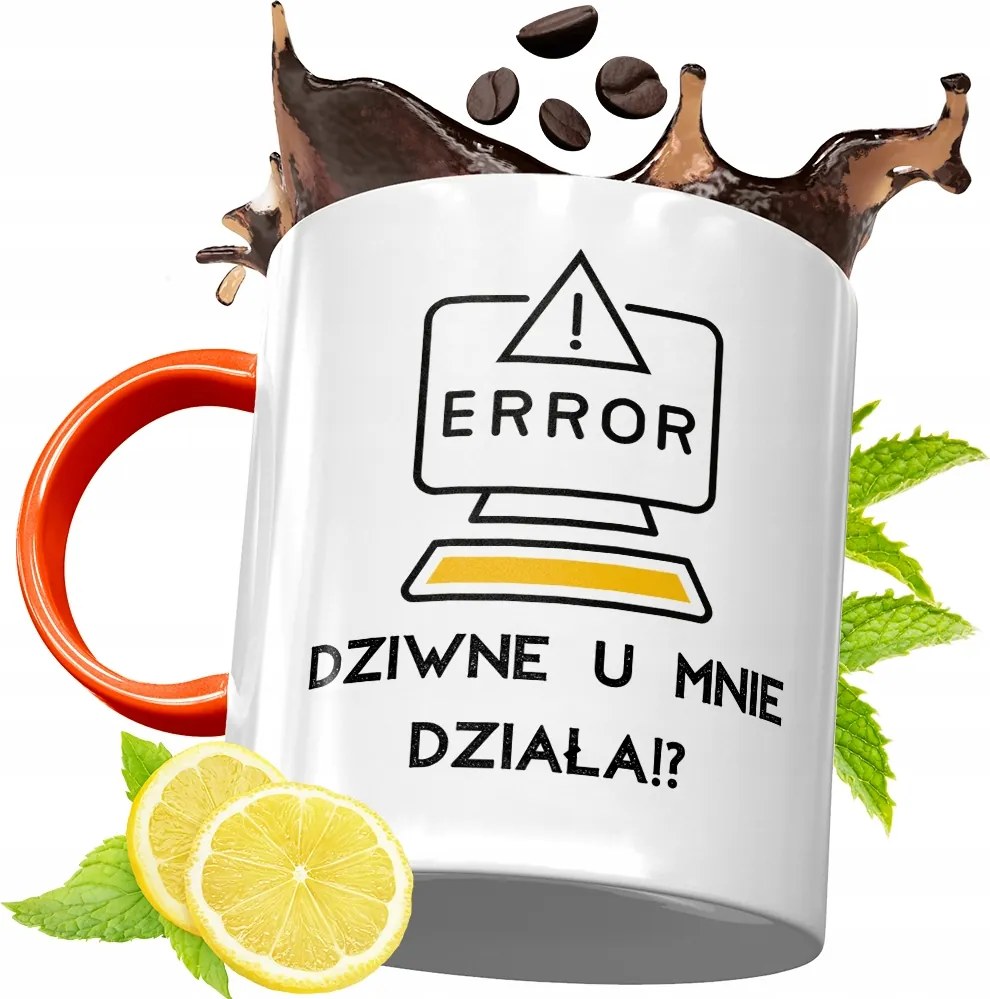 Narancssárga Bögre Informatikus Fejlesztőknek, fényképes nyomtatással