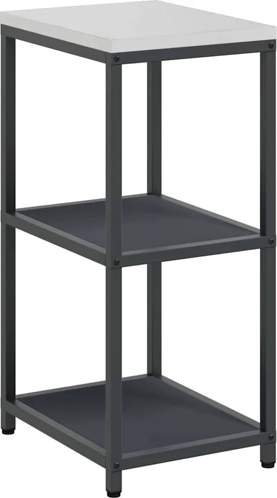 vidaXL Konyhai Tárolás polcokkal Antracit 60 x 50 x 92 cm Acél