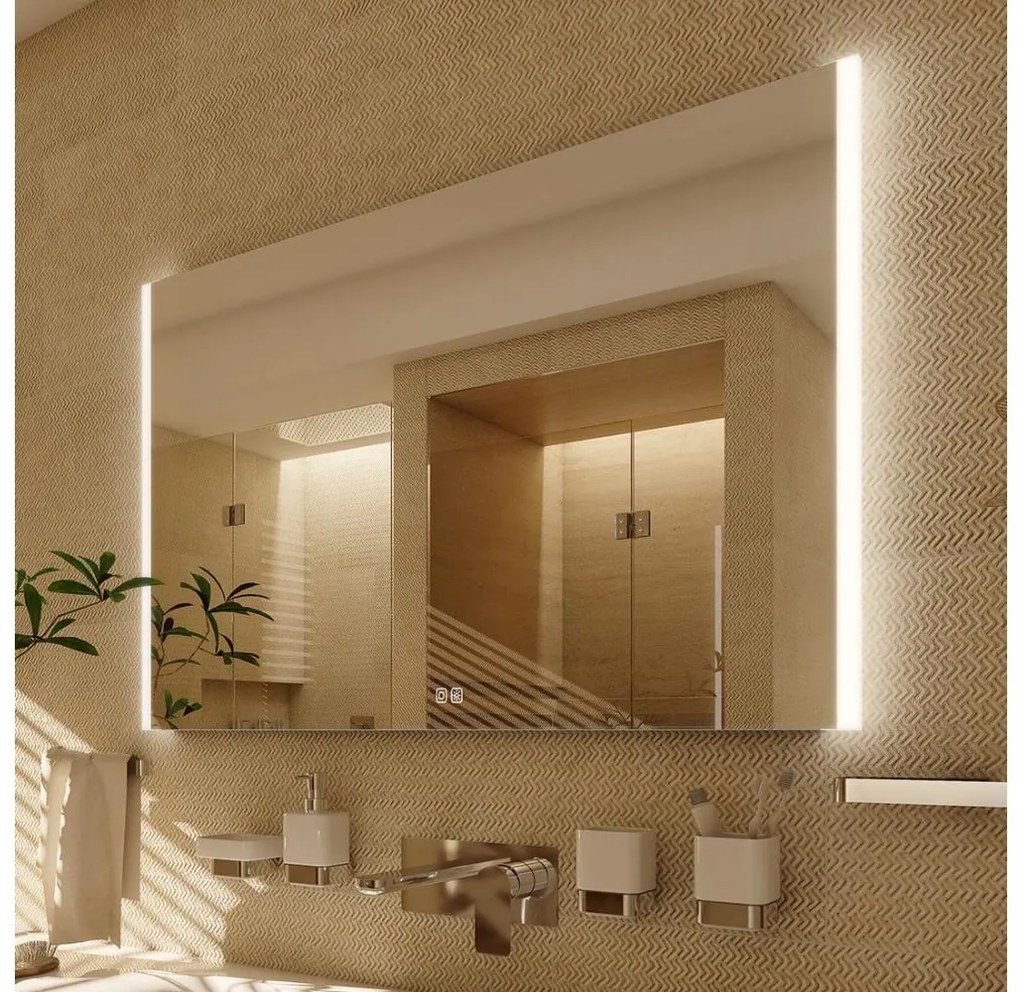 NIMCO ZP 11003VX - LED háttérvilágítású fürdőszobai tükör 3000-6500K 70x80 cm IP44