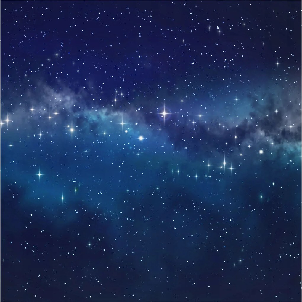 Dekoratív Fotótapéta Hálószobába Csillagos éjszaka 250x250 Ragasztó