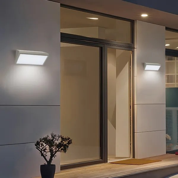 Brilagi-LED kültéri fali lámpa érzékelővel TRIANGLE LED/20W/230V szürke IP65