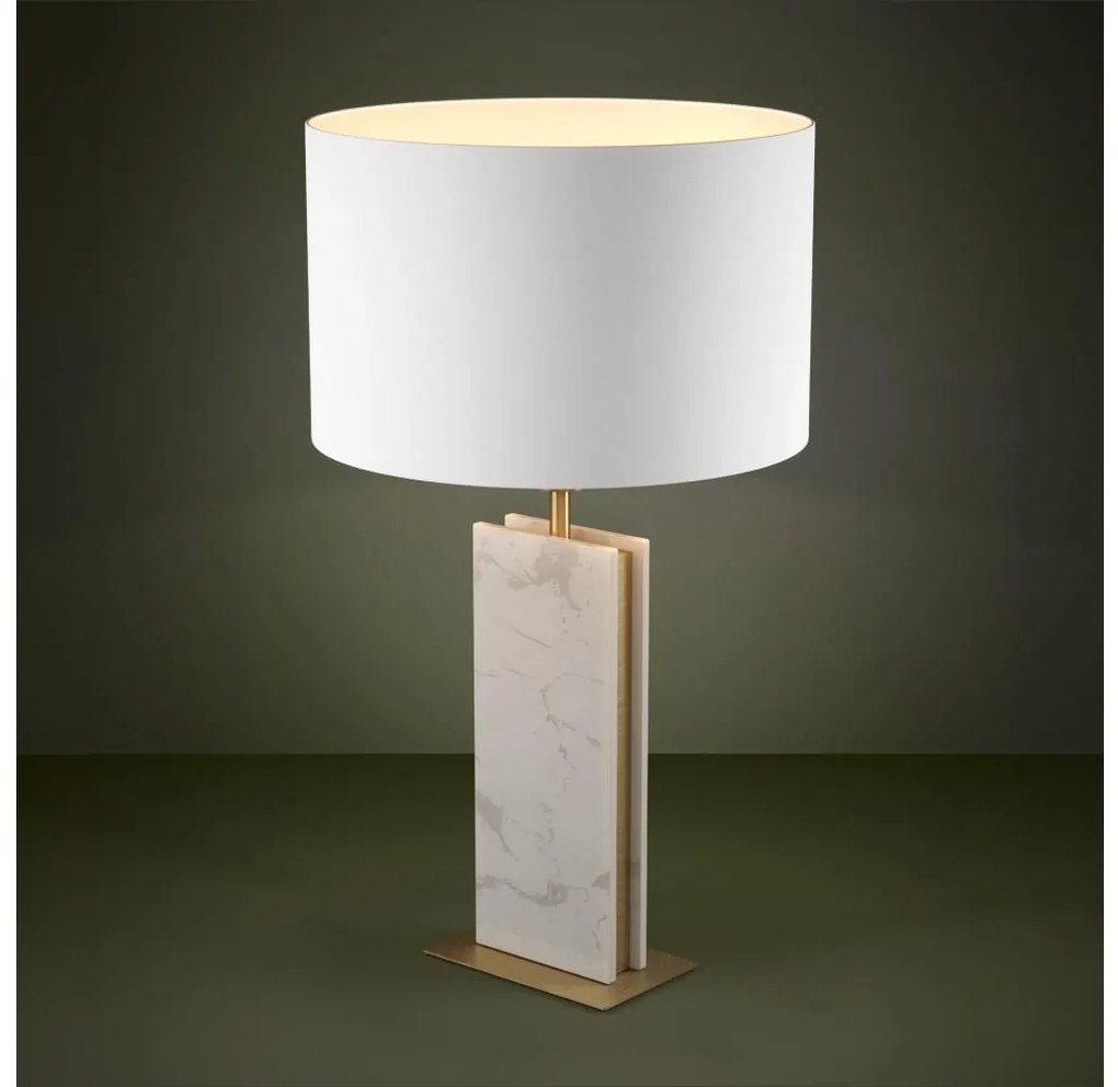 Eglo 390409 - Asztali lámpa BELESAR 1xE27/40W/230V fehér